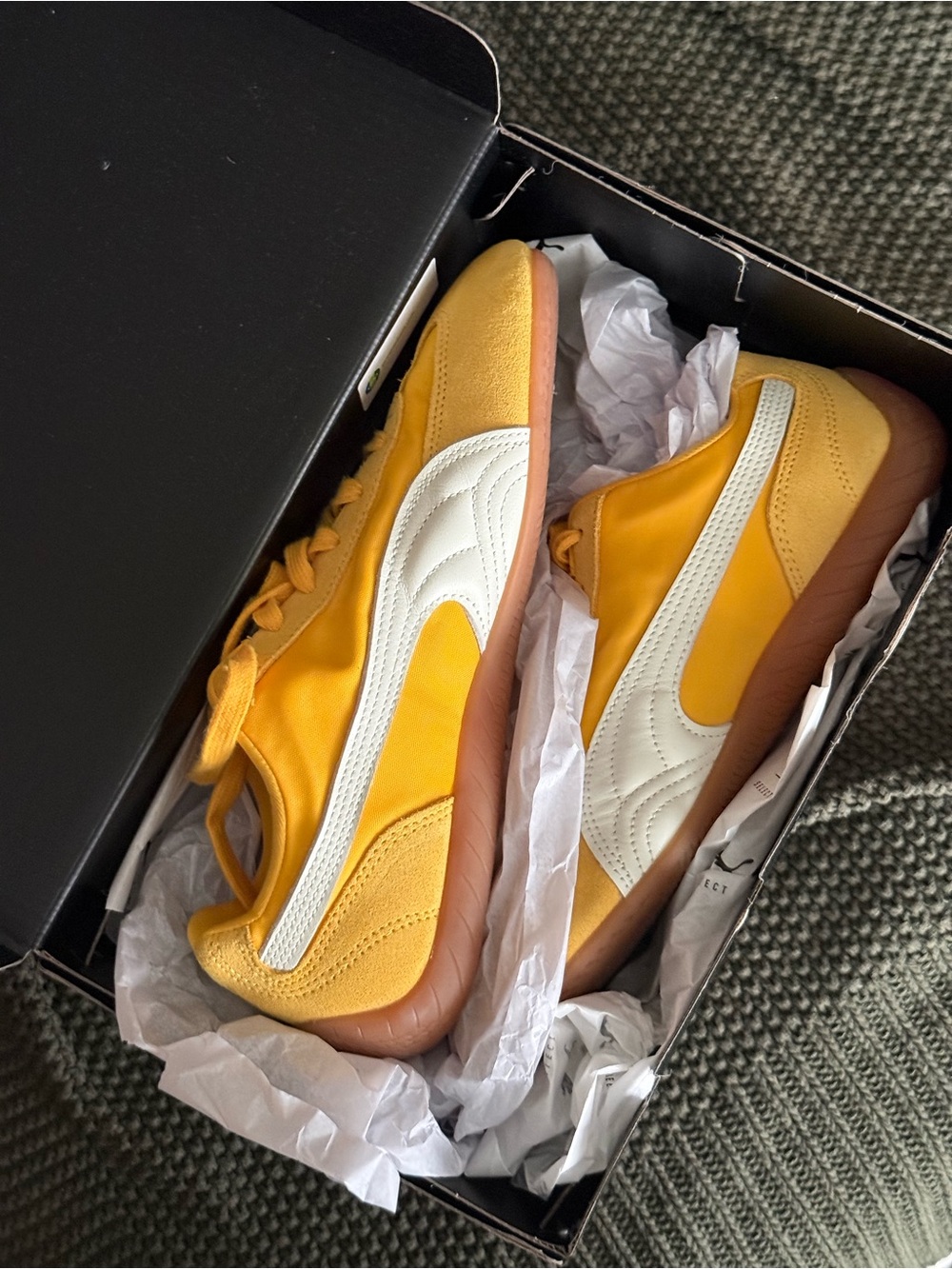 Puma Speedcat Nylon in Yellow and White
